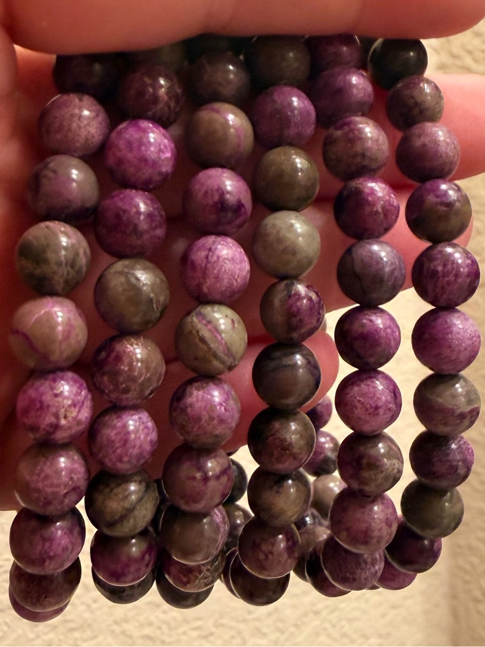 8mm 7.5 Inch Length Atlantisite Bracelet